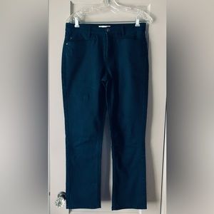 J. Jill Dark Blue Cotton Twill Smooth Fit Jeans